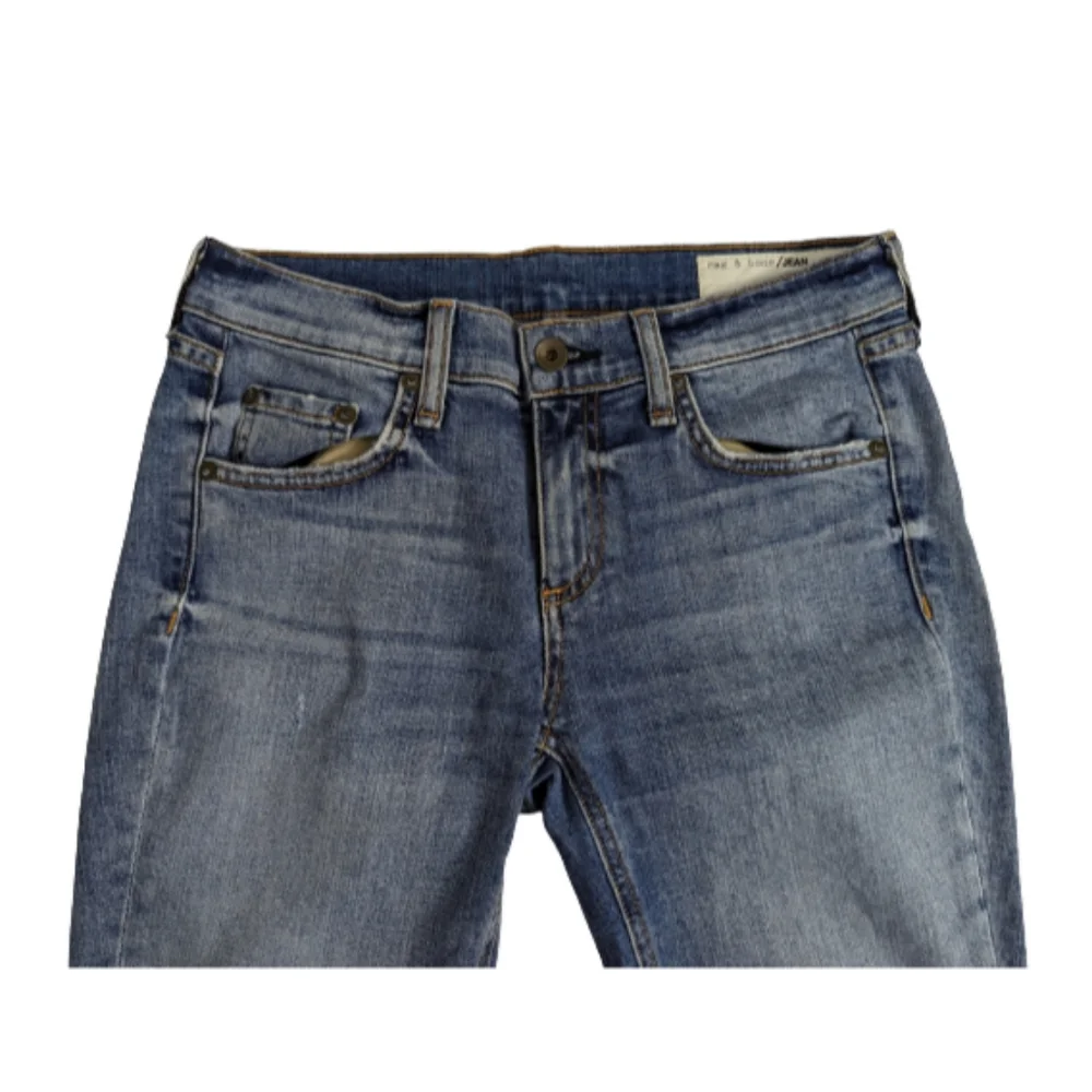 Rag & Bone Dre Capri Distressed Raw Hem Jeans 25